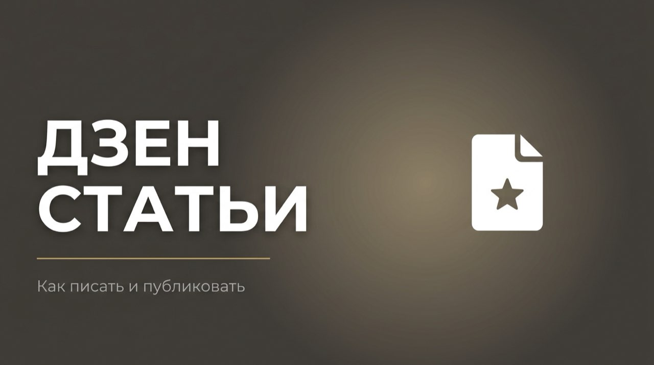 Дзен статьи