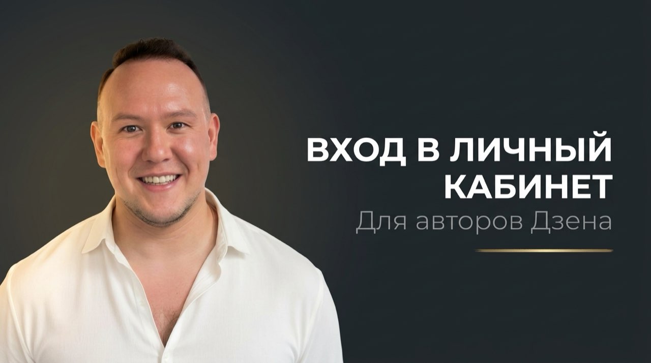 Дзен вход в личный кабинет для автора