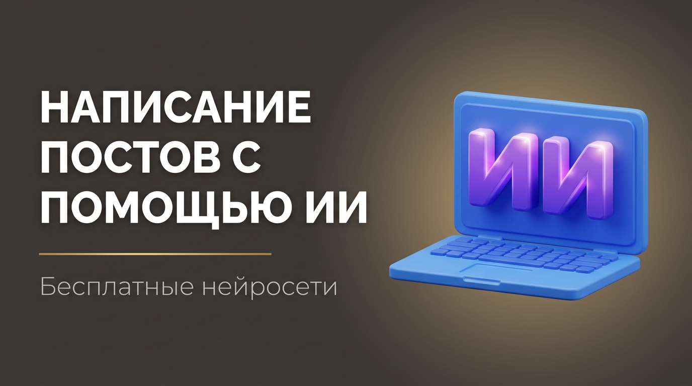 Искусственный интеллект написать пост бесплатно