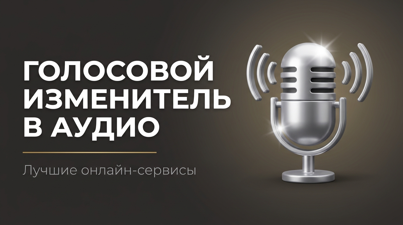 Изменить голос на аудиозаписи онлайн