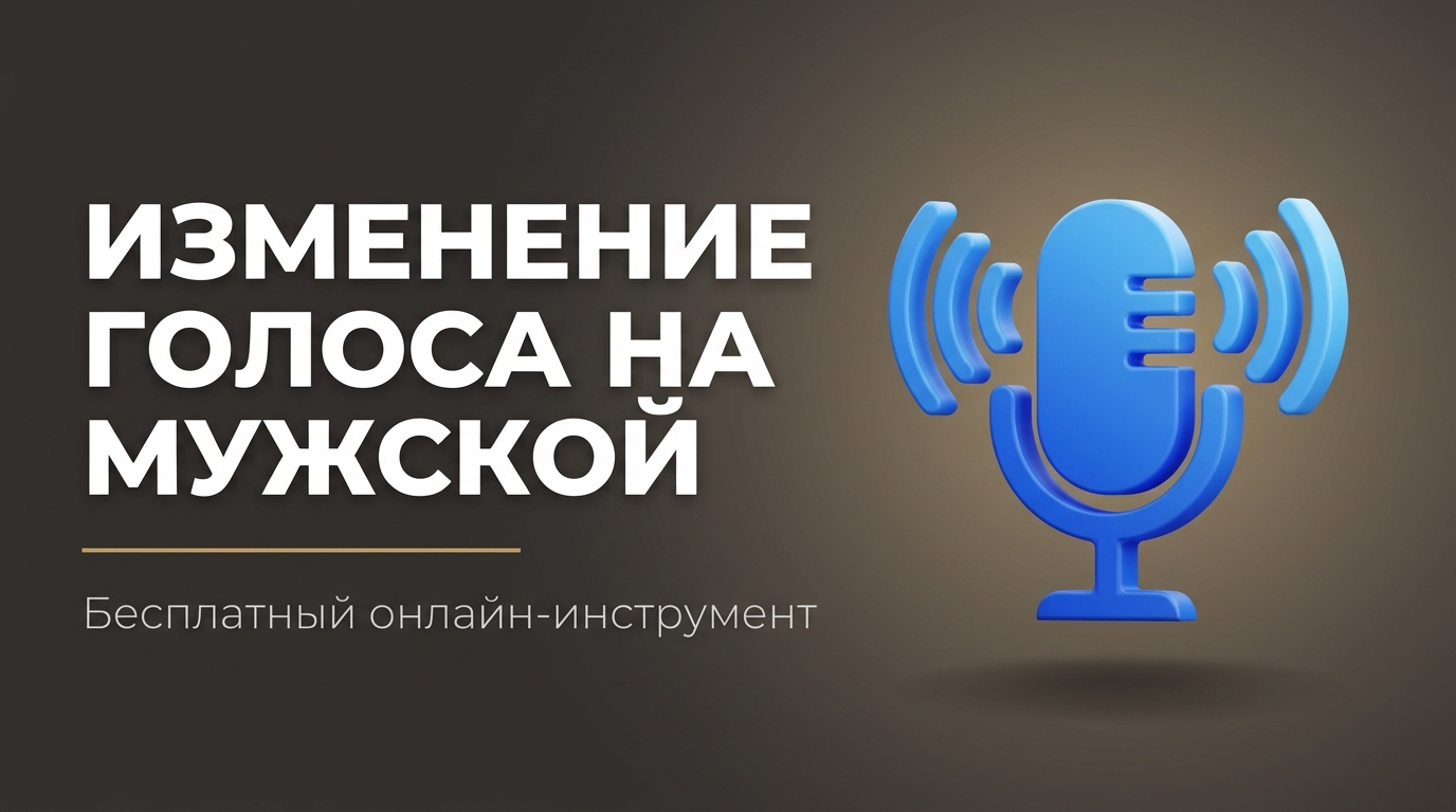 Изменить голос на мужской онлайн бесплатно