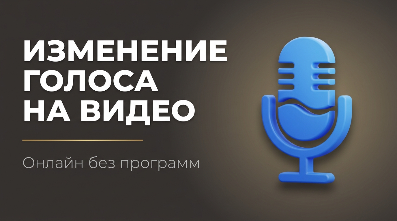 Изменить голос на видео онлайн