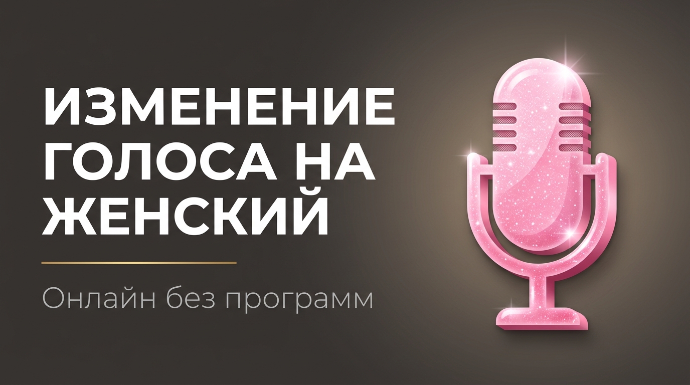 Изменить голос онлайн на женский