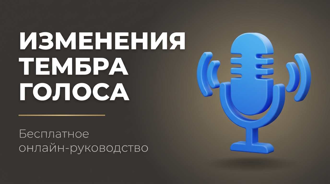 Изменить тембр голоса онлайн бесплатно