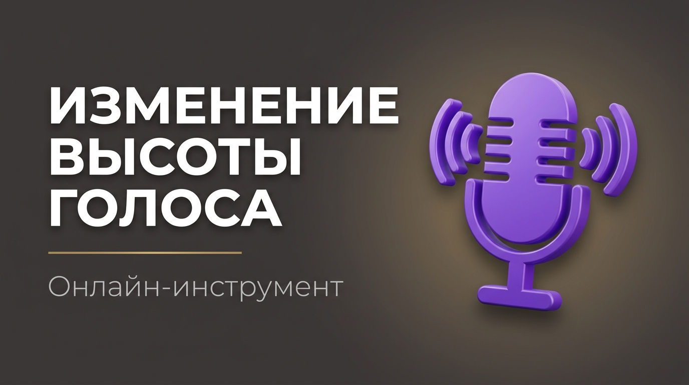 Изменить тональность голос из песни онлайн