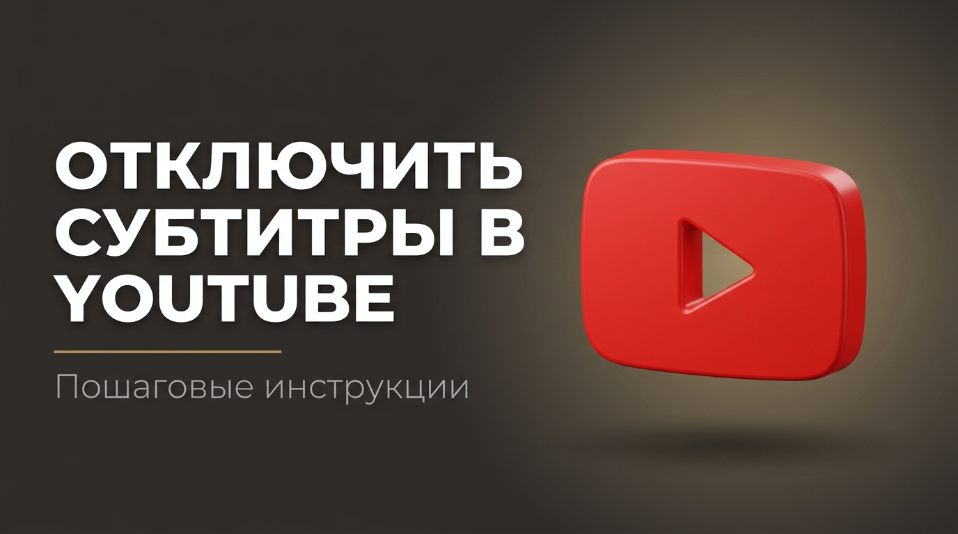Как отключить автоматические субтитры в ютубе
