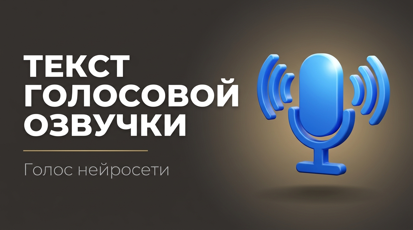 Как озвучить текст через нейросеть