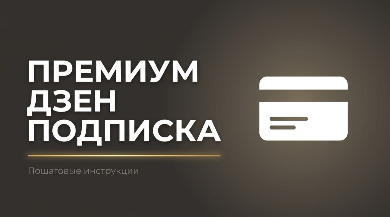 Как подключить премиум подписку на дзен