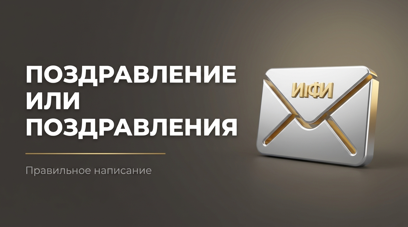 Как правильно написать за поздравление или за поздравления