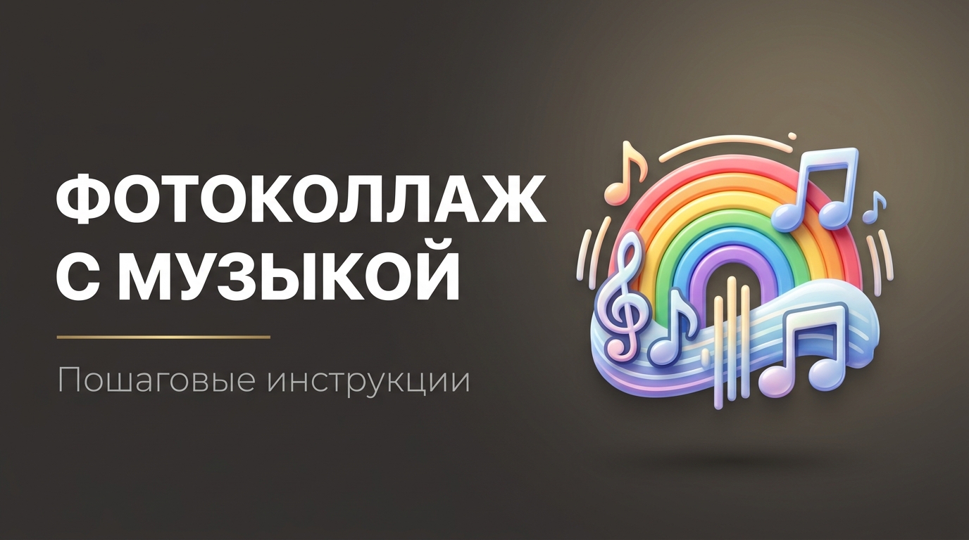 Как сделать коллаж из фото на телефоне с музыкой