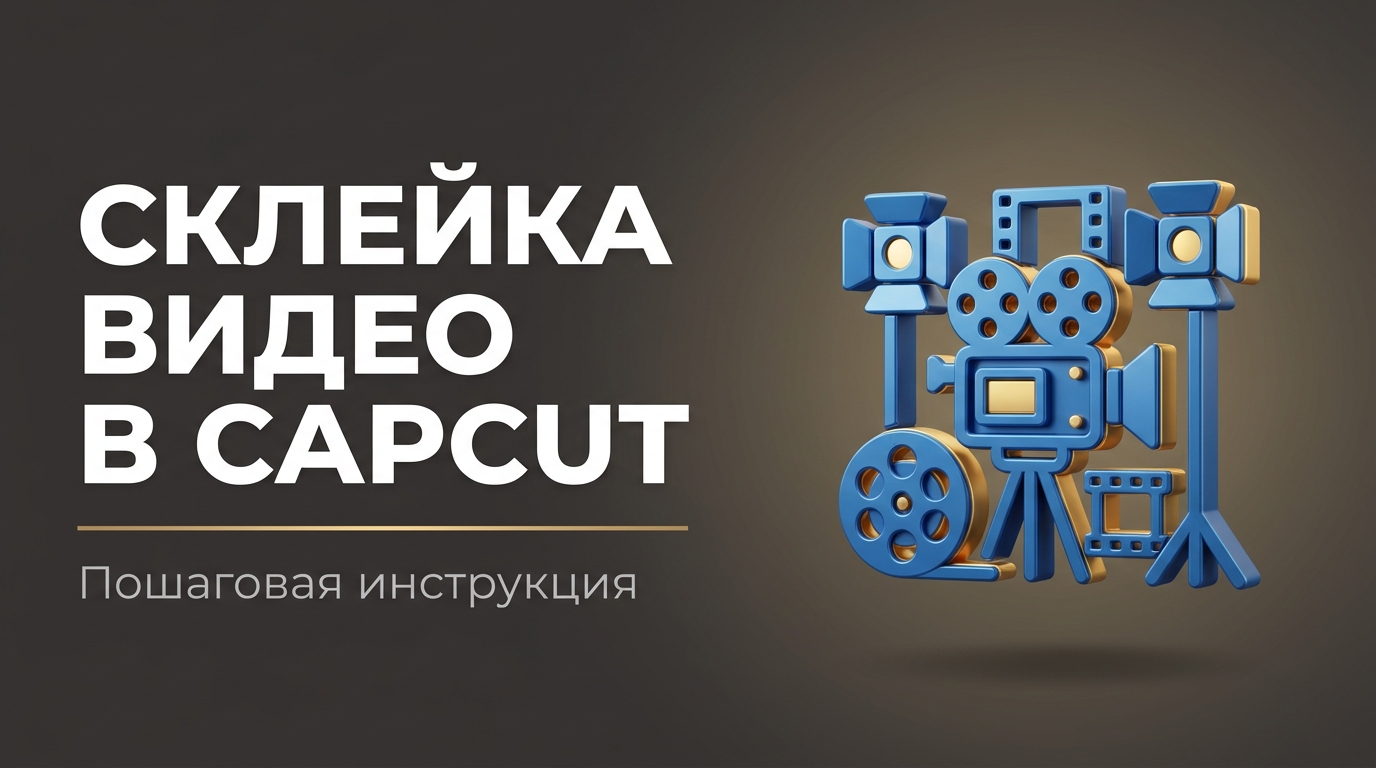 Как склеить два видео в capcut
