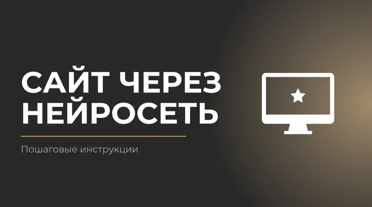 Как создать сайт через нейросеть