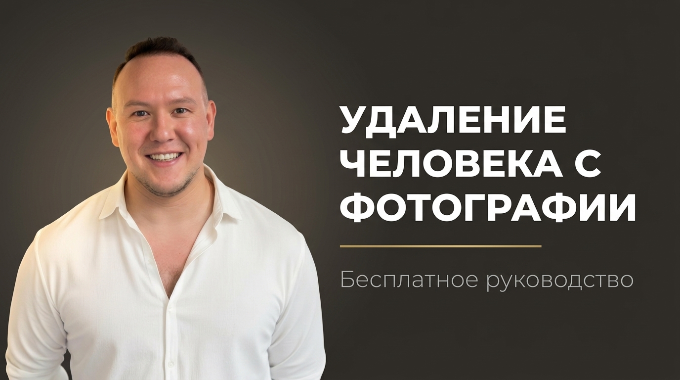 Как убрать человека с фото на телефоне