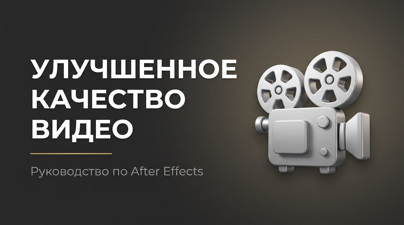 Как улучшить качество видео в афтер эффект