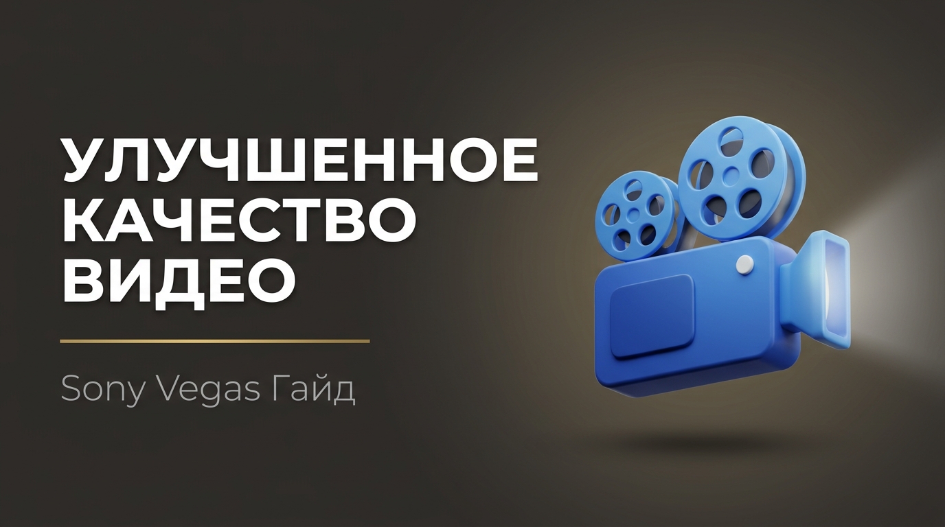 Как улучшить качество видео в сони вегас