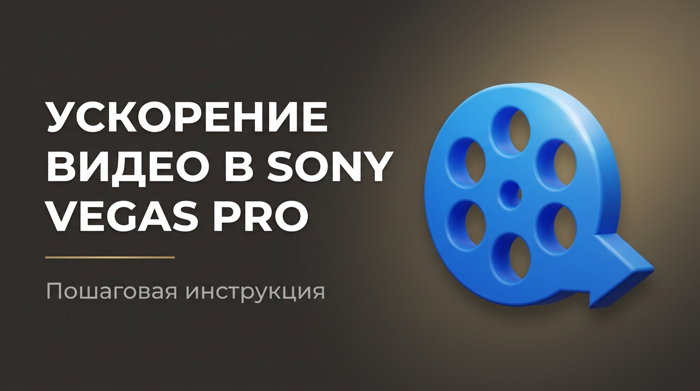 Как в сони вегас про 13 ускорить видео