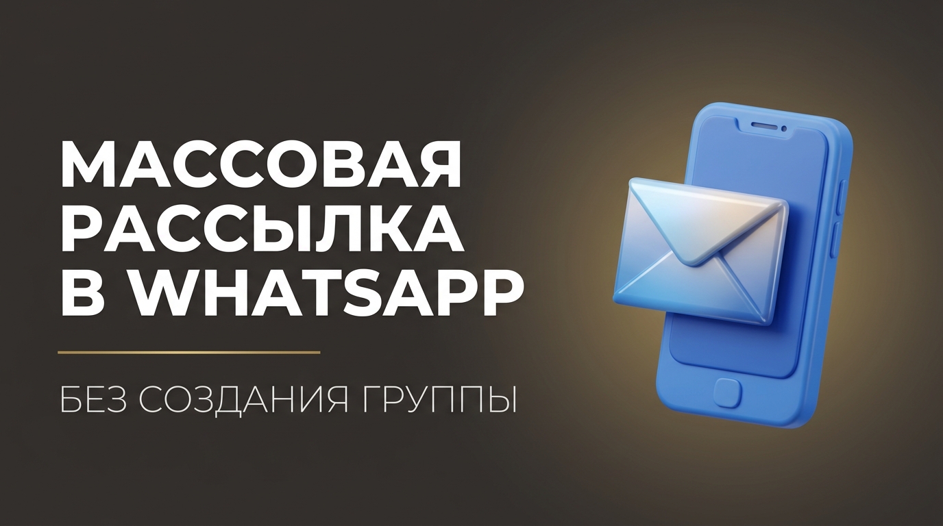 Как в ватсапе сделать массовую рассылку без создания группы