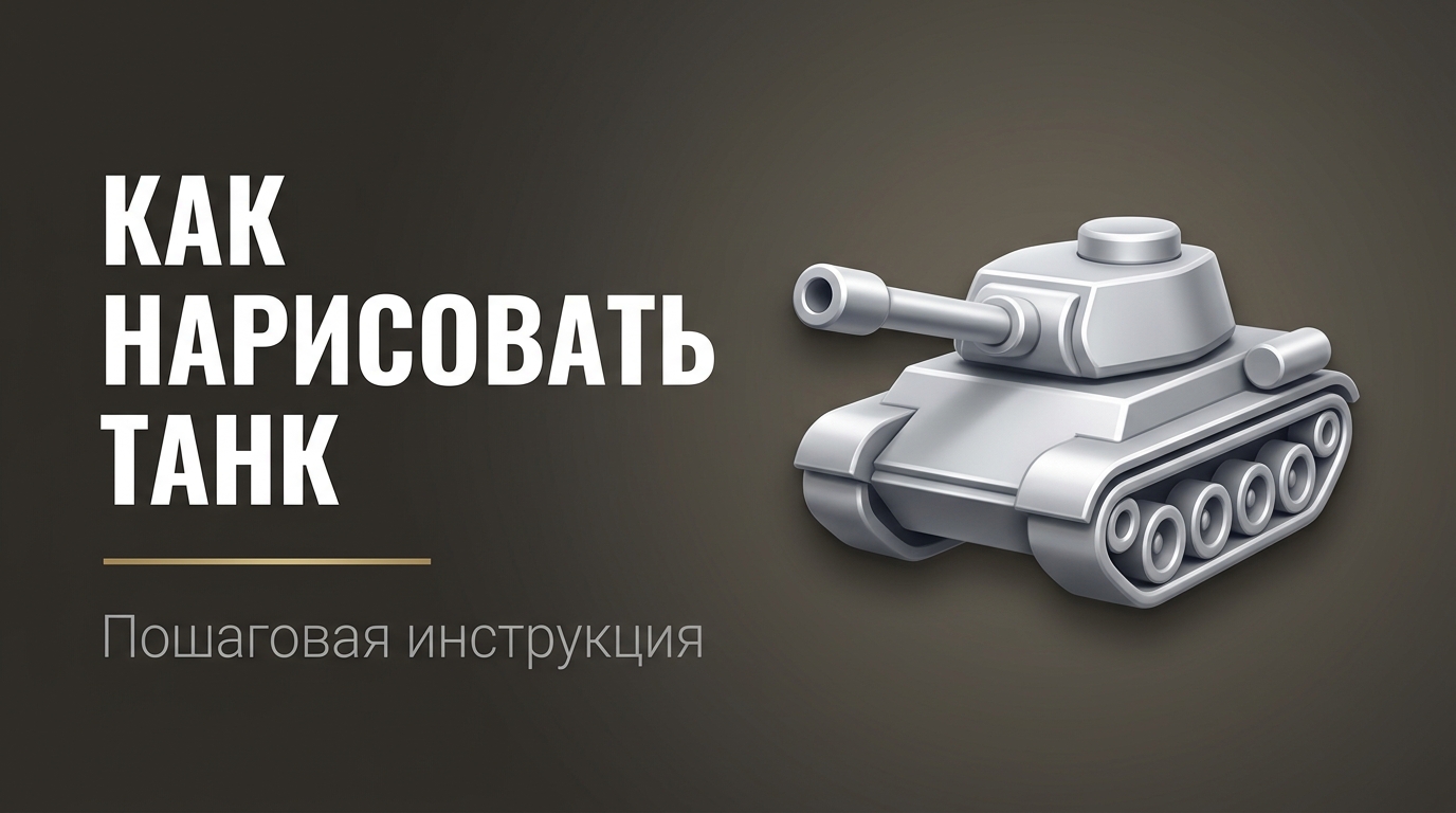 Картинки как нарисовать танк