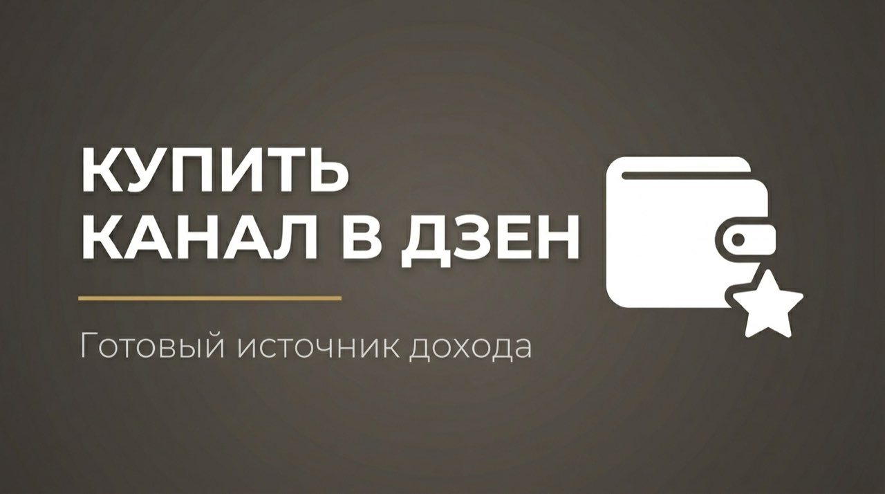 Купить дзен канал