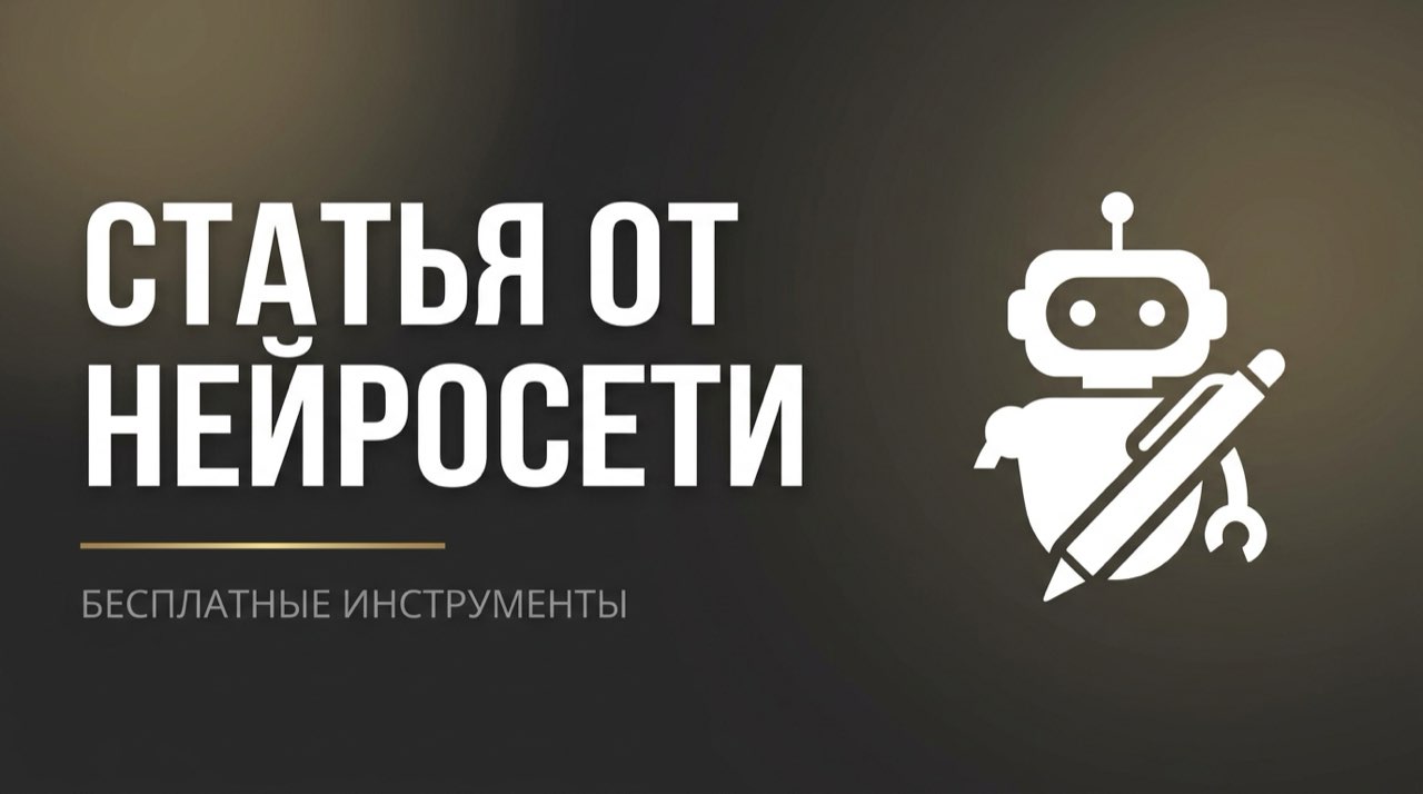 Написать статью через нейросеть бесплатно