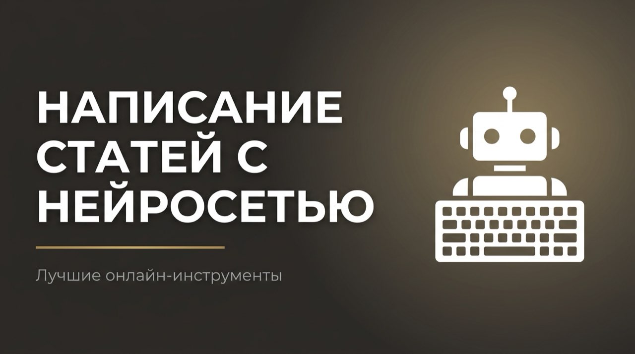 Написать статью нейросетью онлайн
