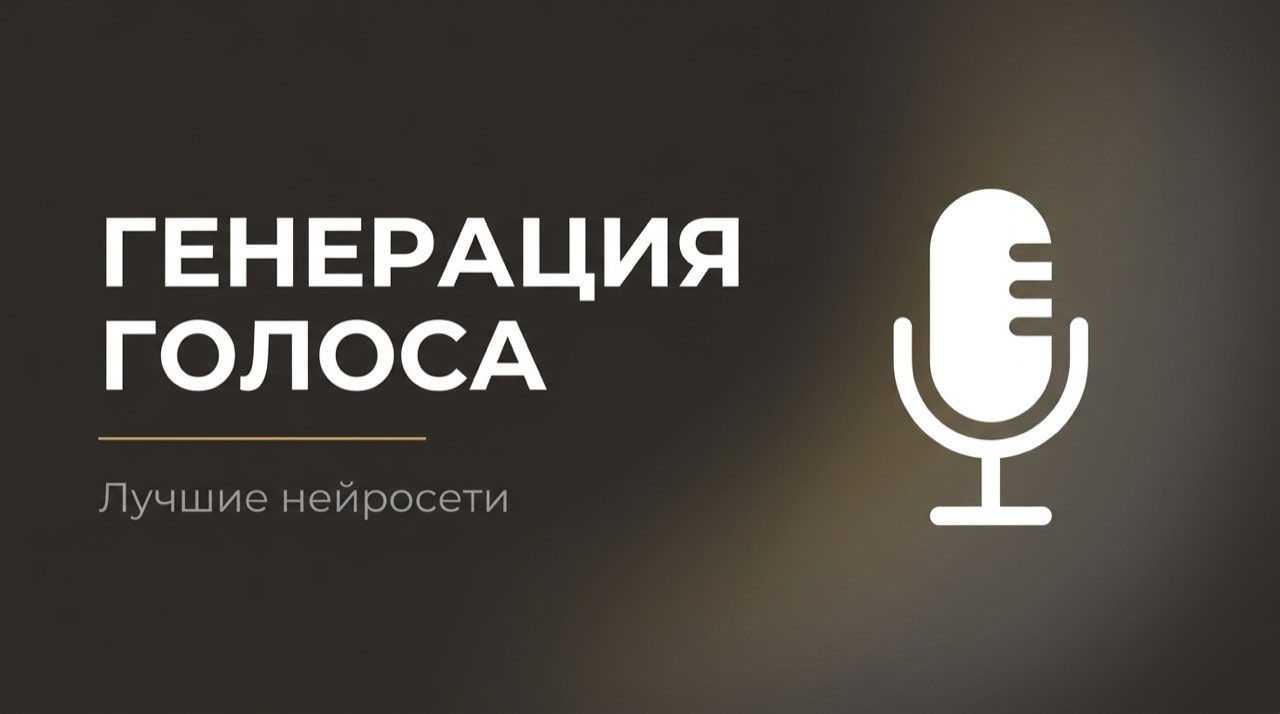 Нейросеть для генерации голоса