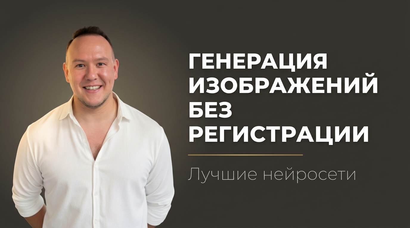 Нейросеть для генерации изображений без регистрации