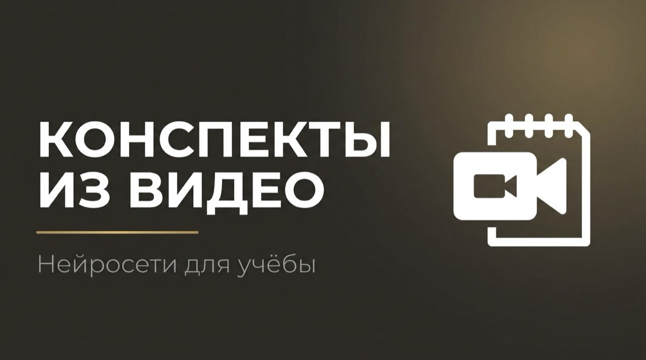 Нейросеть для конспектов по видео