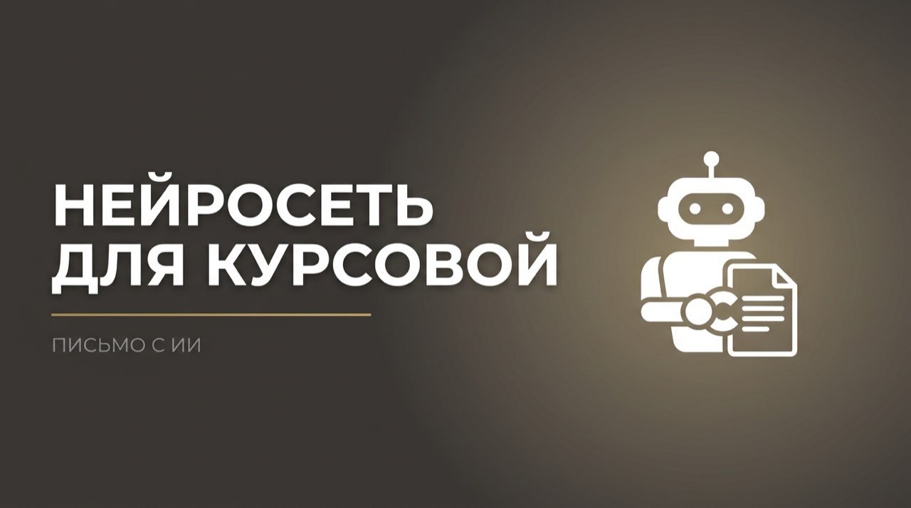 Нейросеть для курсовой работы написания