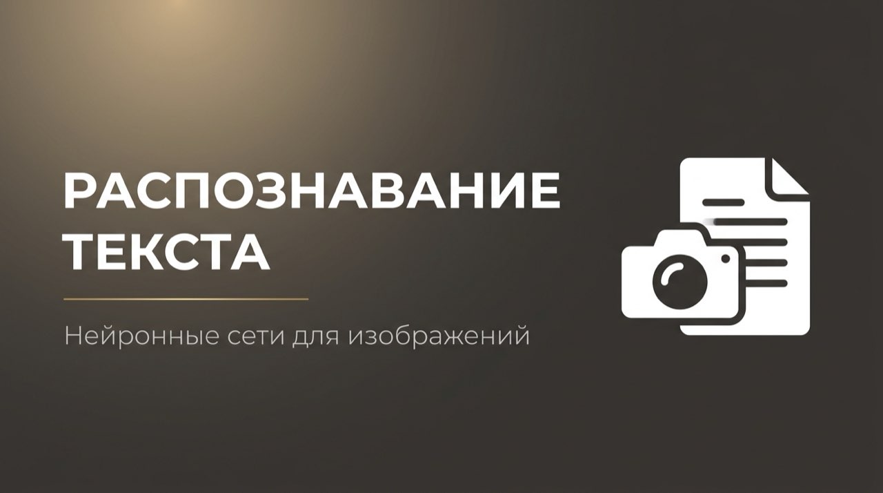 Нейросеть для перевода текста с картинки в текст