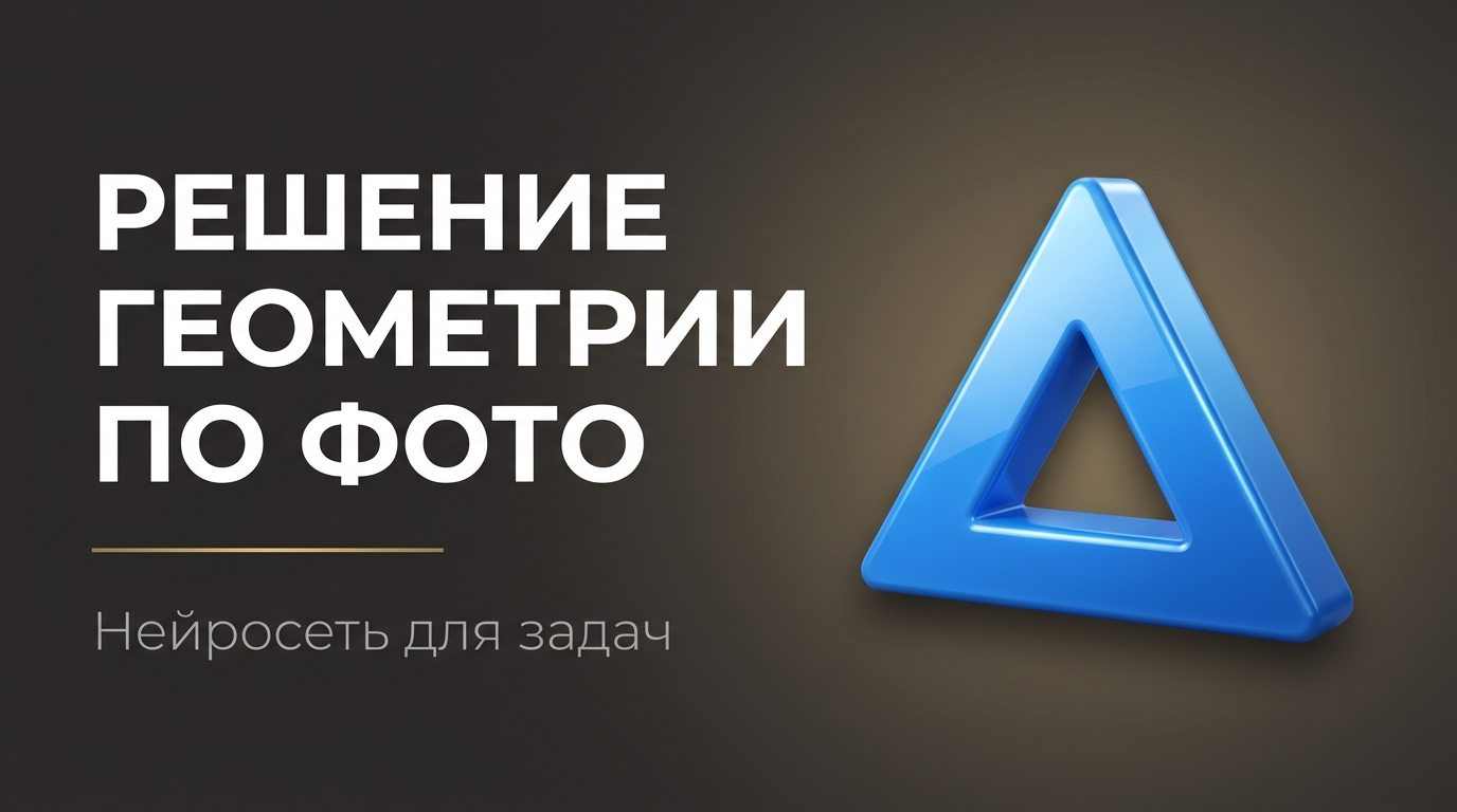 Нейросеть для решения задач по геометрии по фото