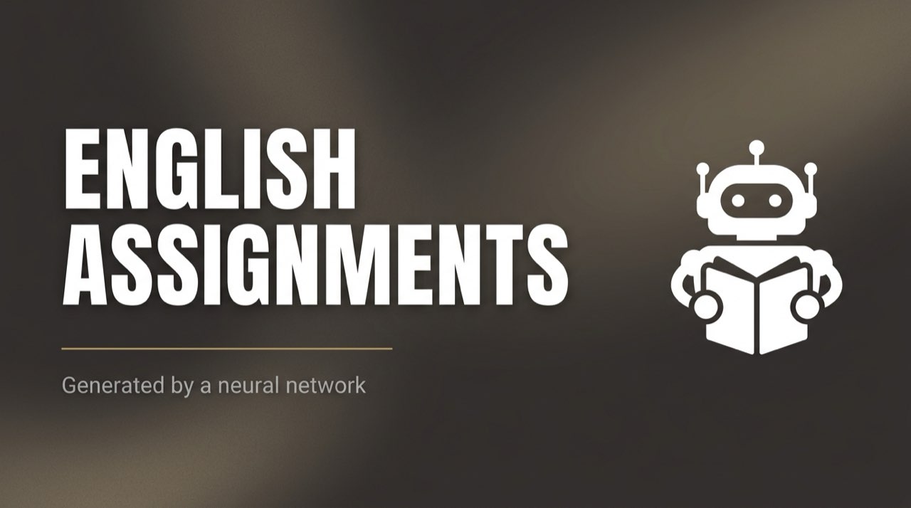 Нейросеть для создания заданий по английскому языку