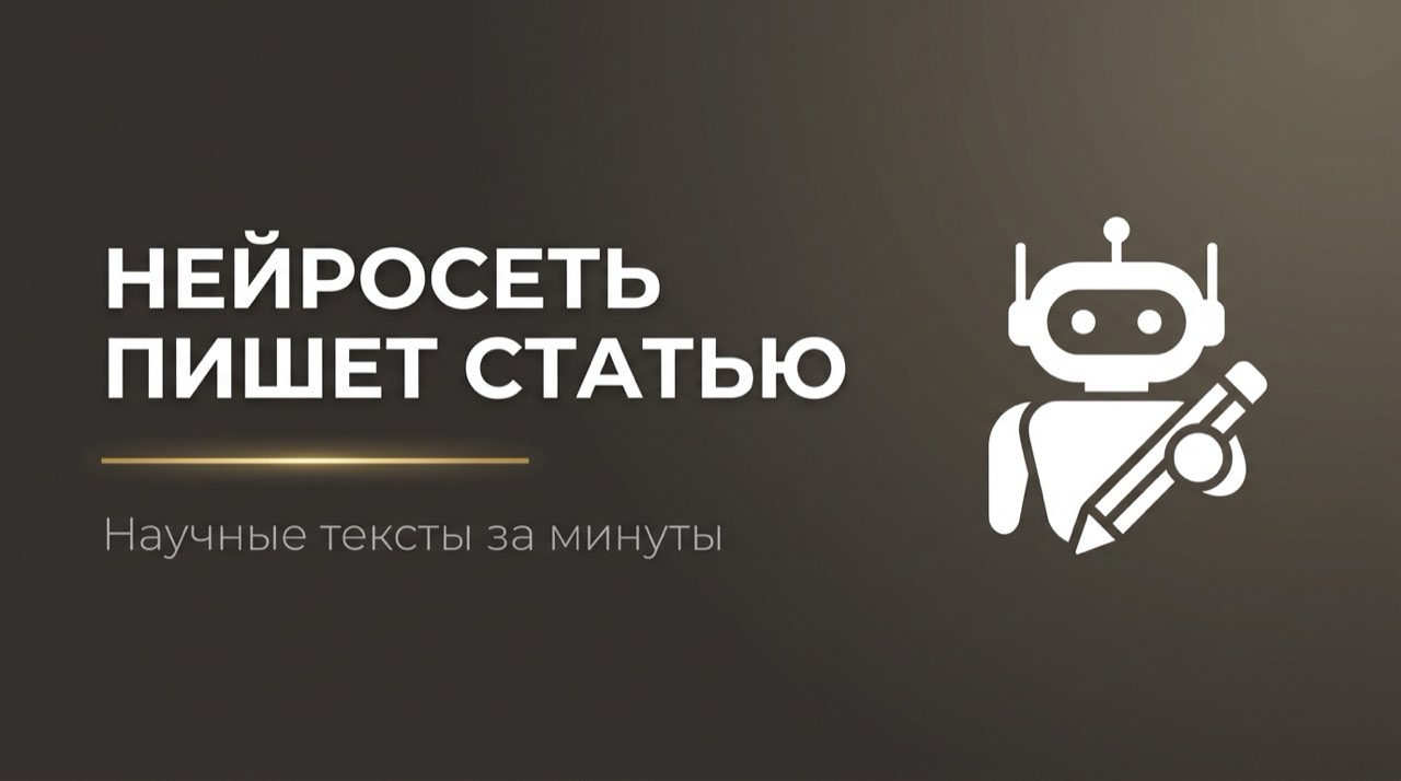 Нейросеть написать научную статью