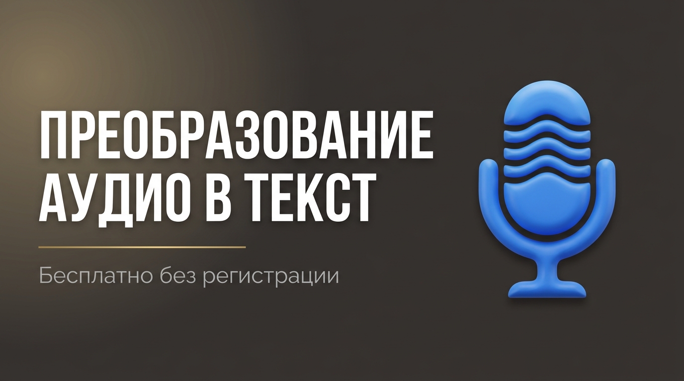 Перевод аудио в текст онлайн бесплатно без регистрации