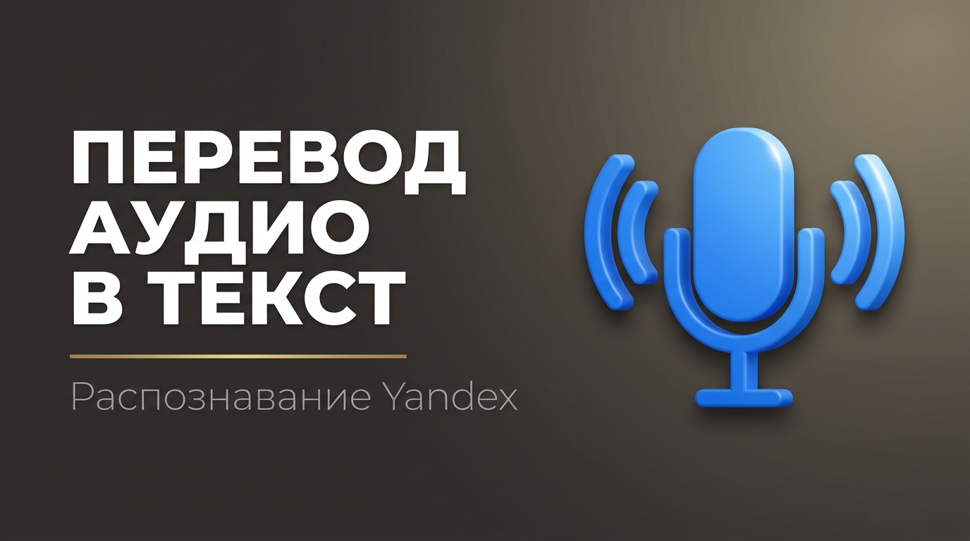 Перевод аудио в текст яндекс