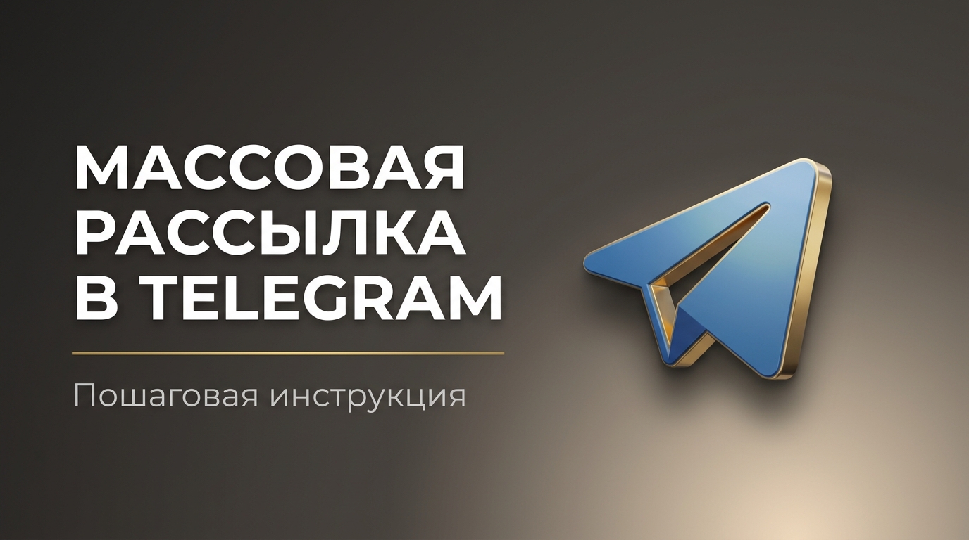 Сделать рассылку в телеграмме как массовую