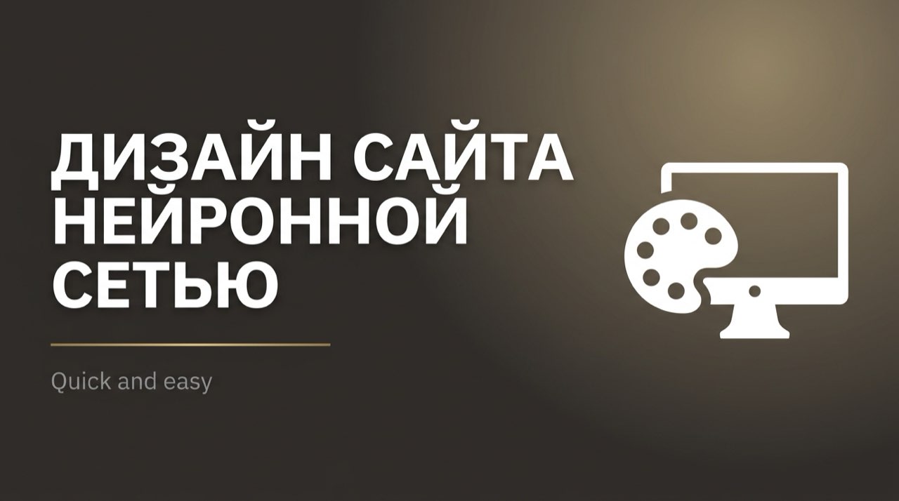 Создать дизайн сайта с помощью нейросети