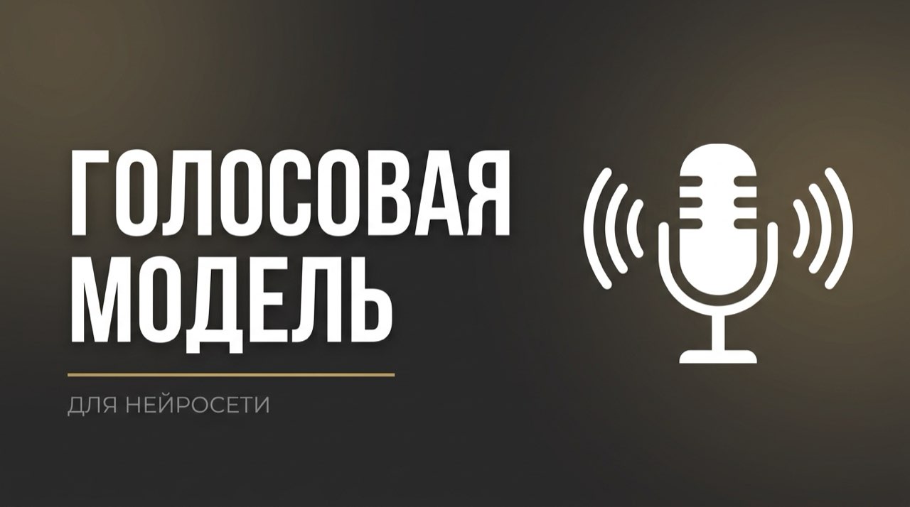Создать модель голоса для нейросети