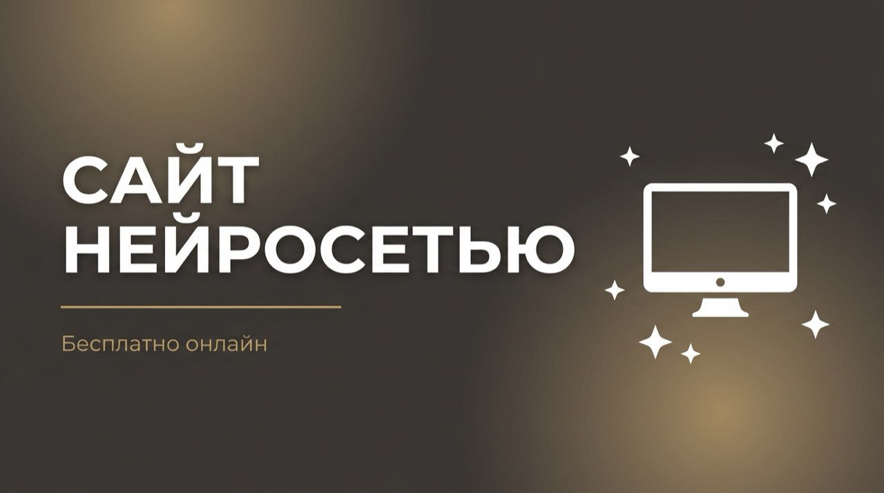 Создать сайт бесплатно с помощью нейросети онлайн