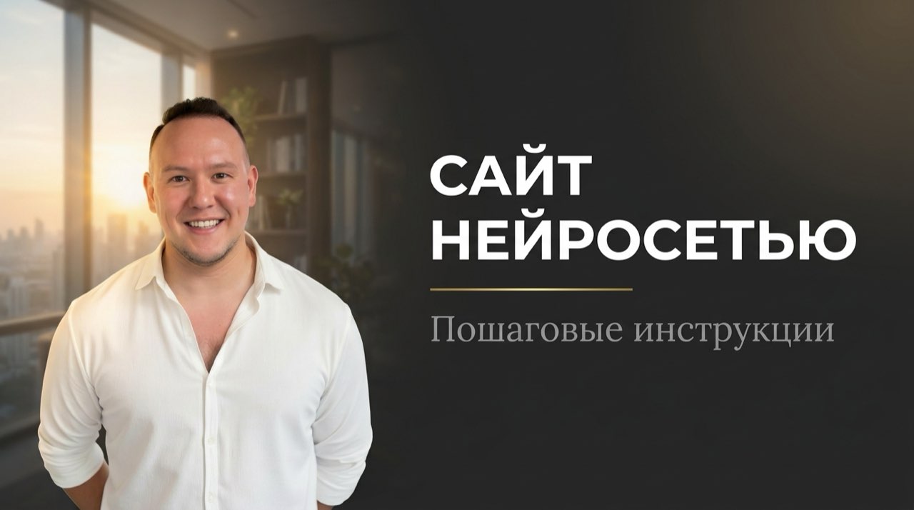 Создать сайт с помощью нейросети