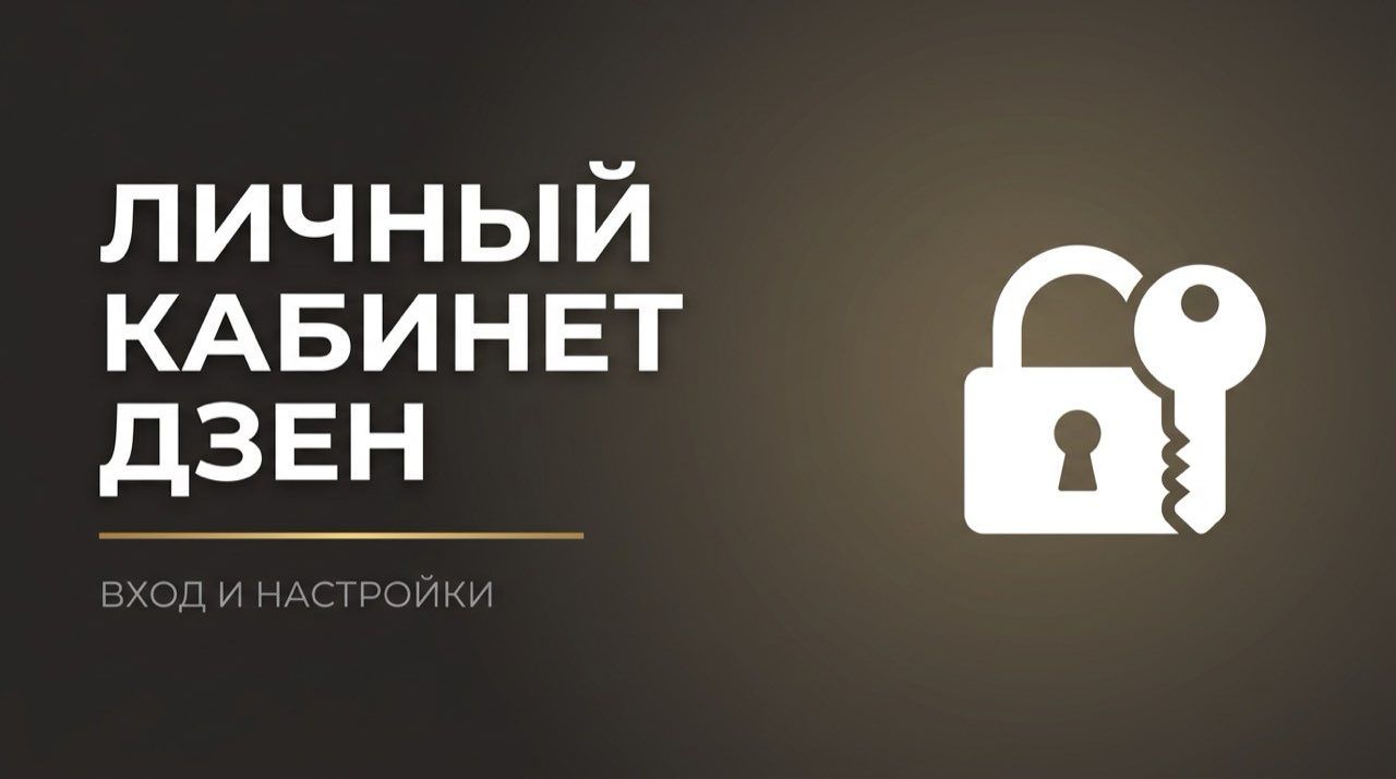 Вход в дзен личный кабинет