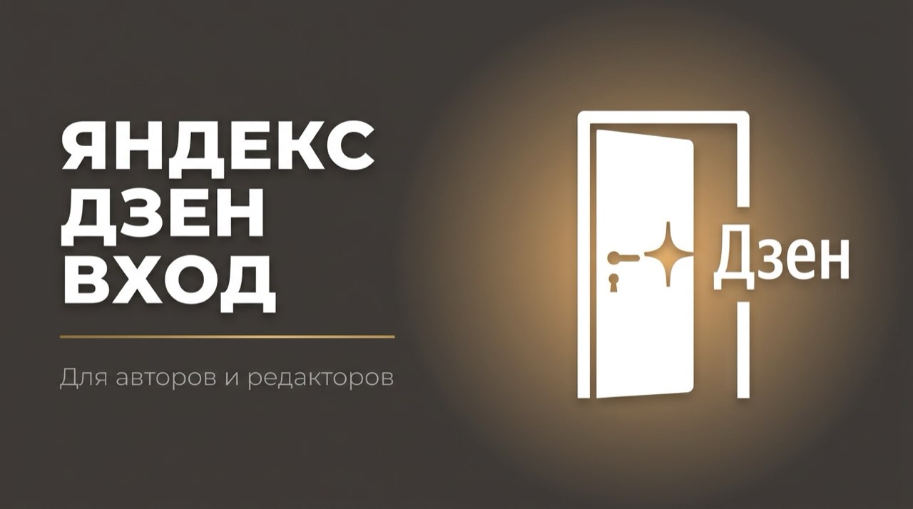 Вход в Яндекс Дзен для авторов редактор