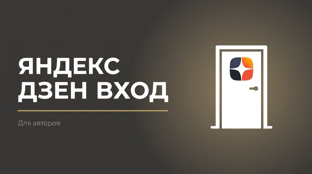 Яндекс дзен для авторов вход