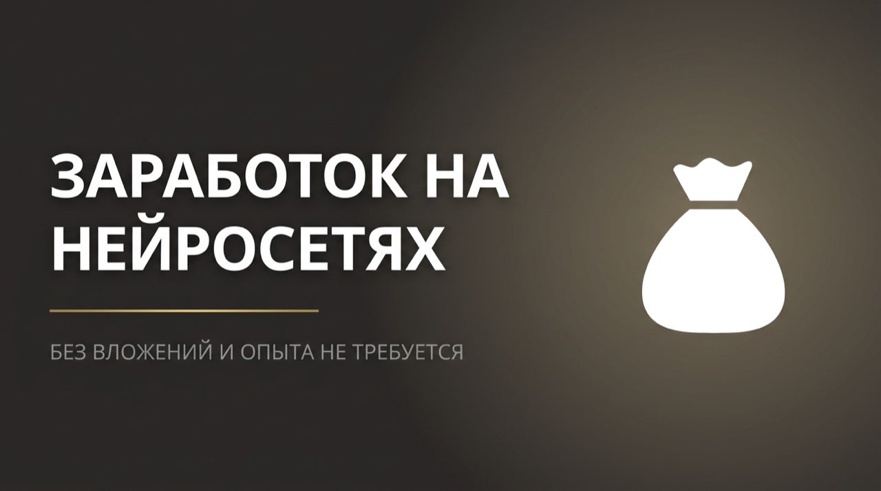 Заработок на нейросетях без вложений