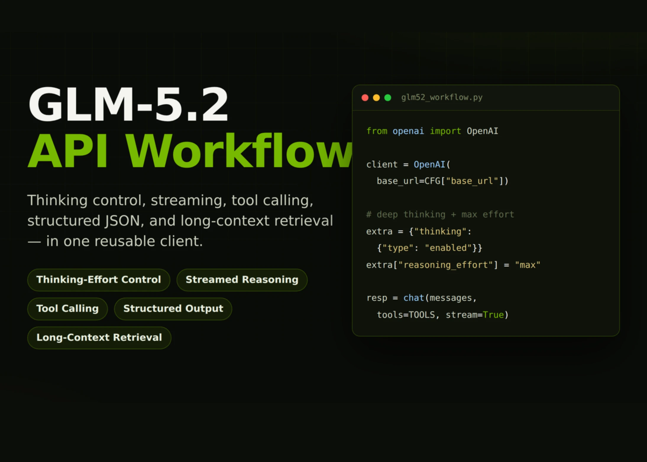 GLM-5.2 работает через OpenAI-совместимый API: альтернатива YandexGPT API для разработчиков из РФ за $1,4